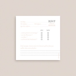 Carton r&eacute;ponse mariage Together pas cher