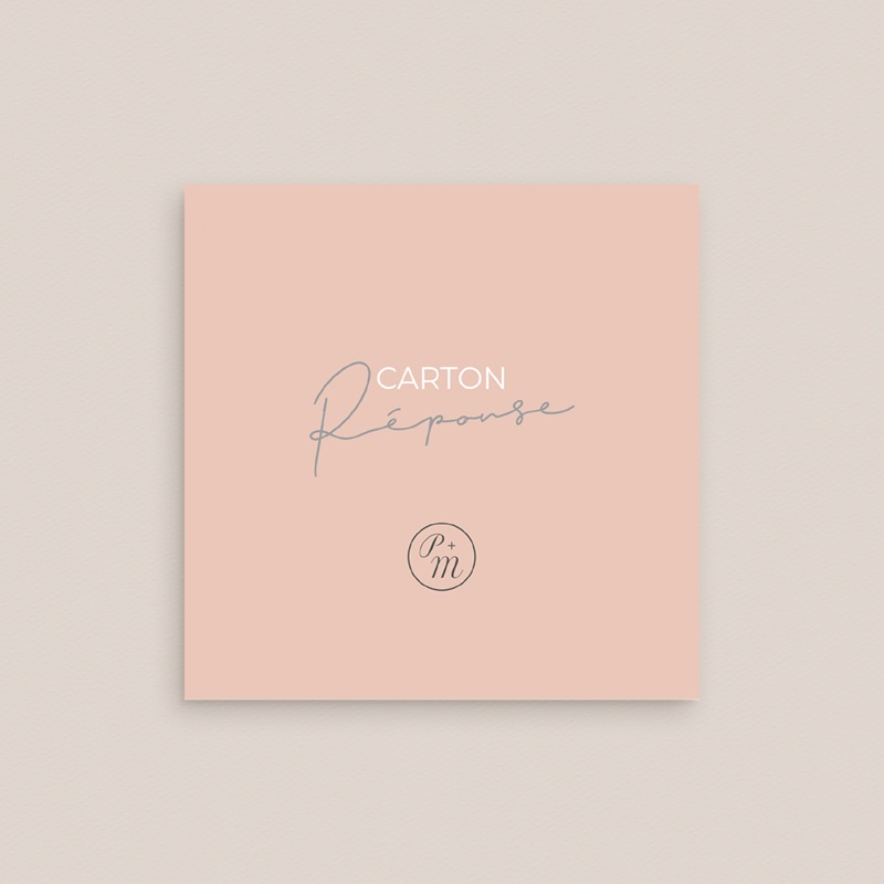 Carton r&eacute;ponse mariage Together gratuit