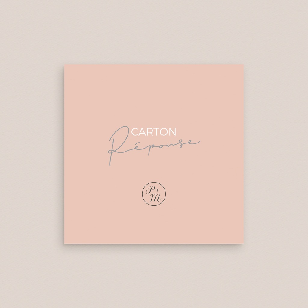 Carton r&eacute;ponse mariage Together gratuit