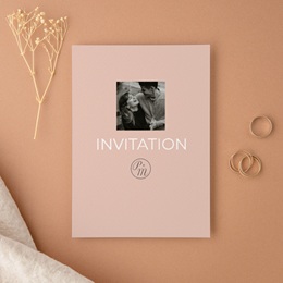 Carte d'invitation mariage Together