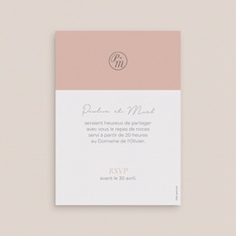 Carte d'invitation mariage Together pas cher