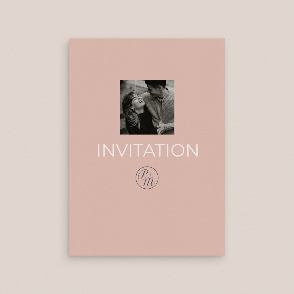 Carte d'invitation mariage Together gratuit