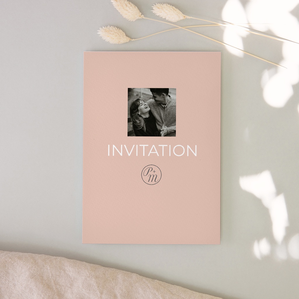 Carte d'invitation mariage Together