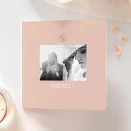 Carte de remerciement mariage Together