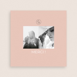 Carte de remerciement mariage Together gratuit