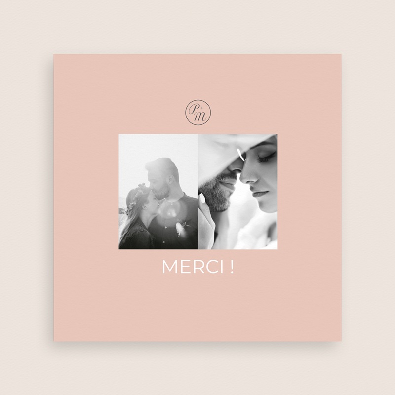 Carte de remerciement mariage Together gratuit