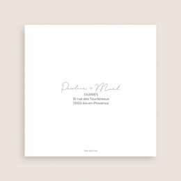 Carte de remerciement mariage Together