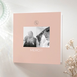 Carte de remerciement mariage Together