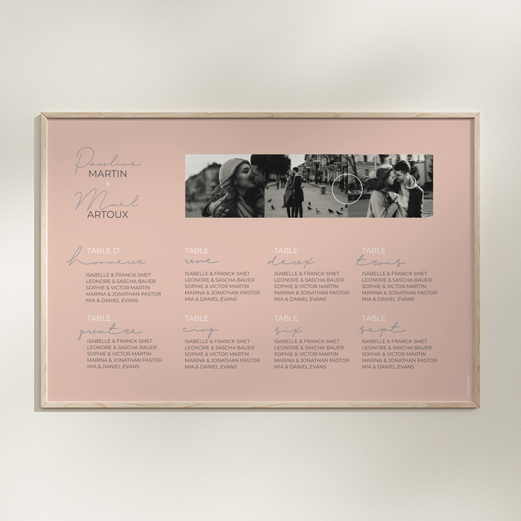 Plan de table mariage Together