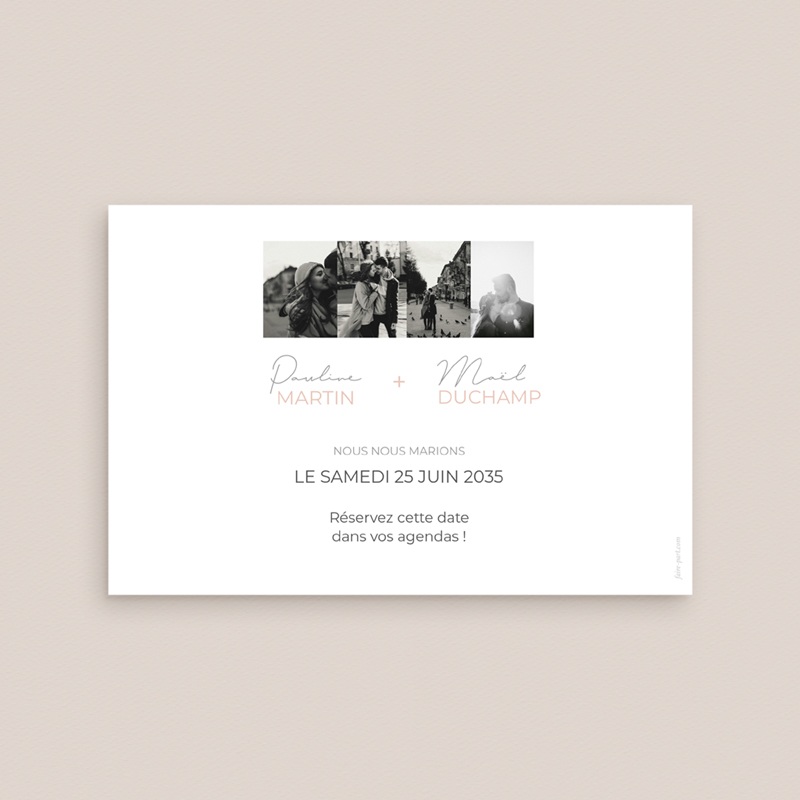 Save-the-date mariage Together pas cher