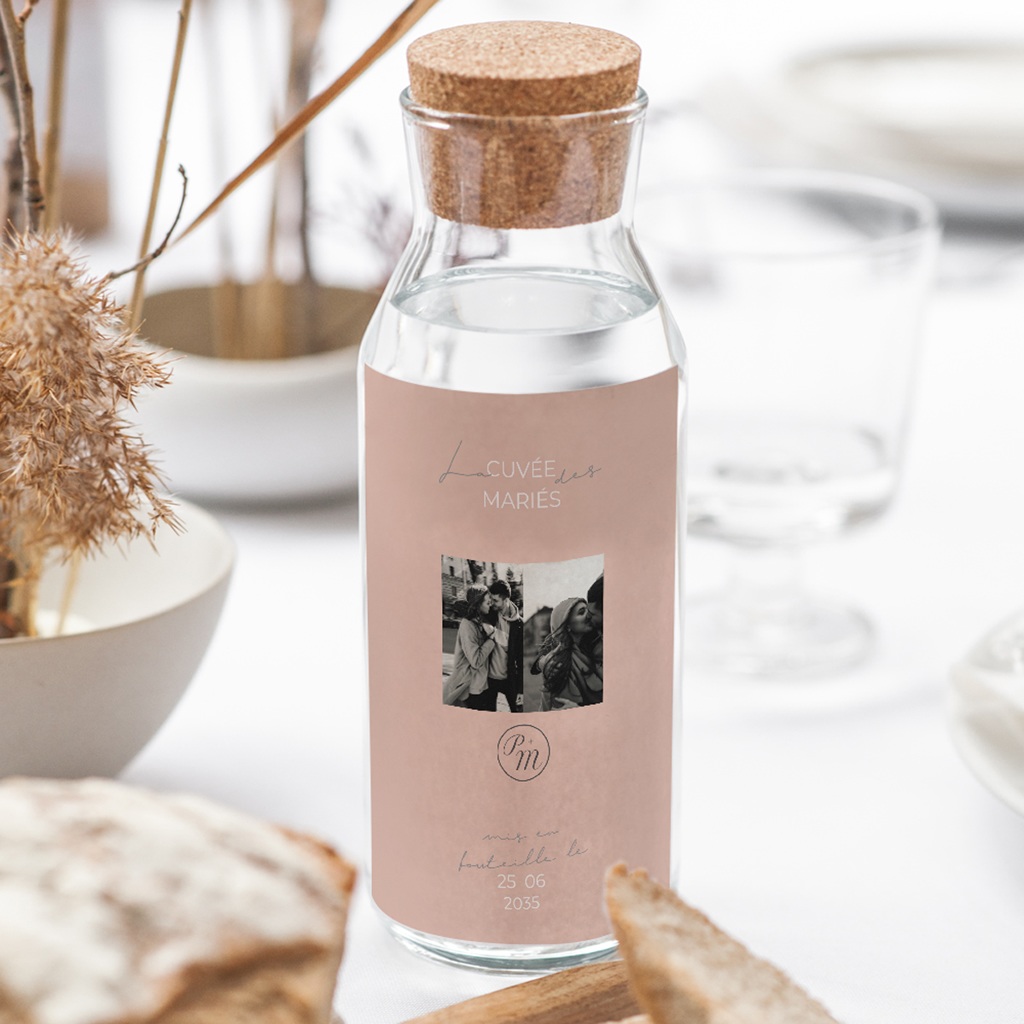 Etiquette bouteille mariage Together gratuit