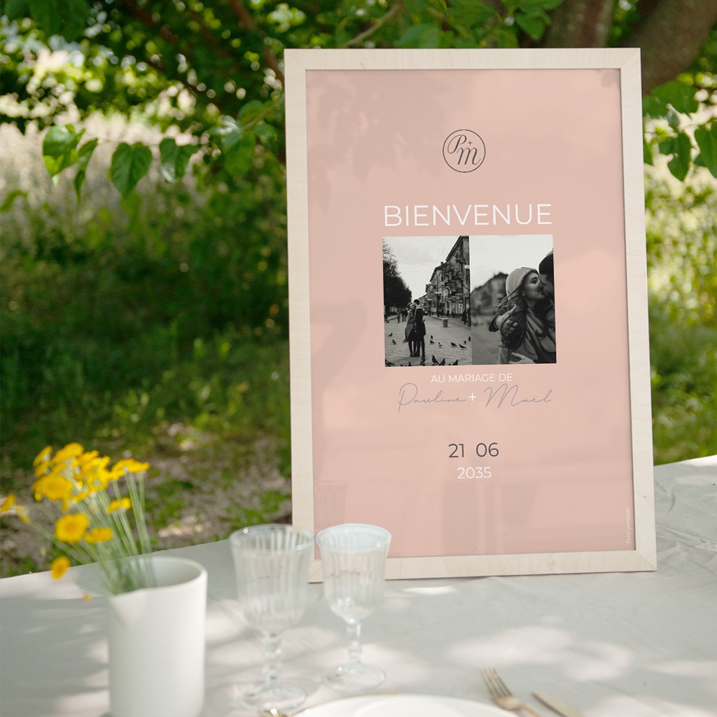 Panneau de bienvenue mariage Together