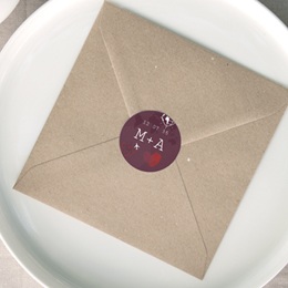 Etiquette enveloppes mariage Passeport pour l&rsquo;Amour