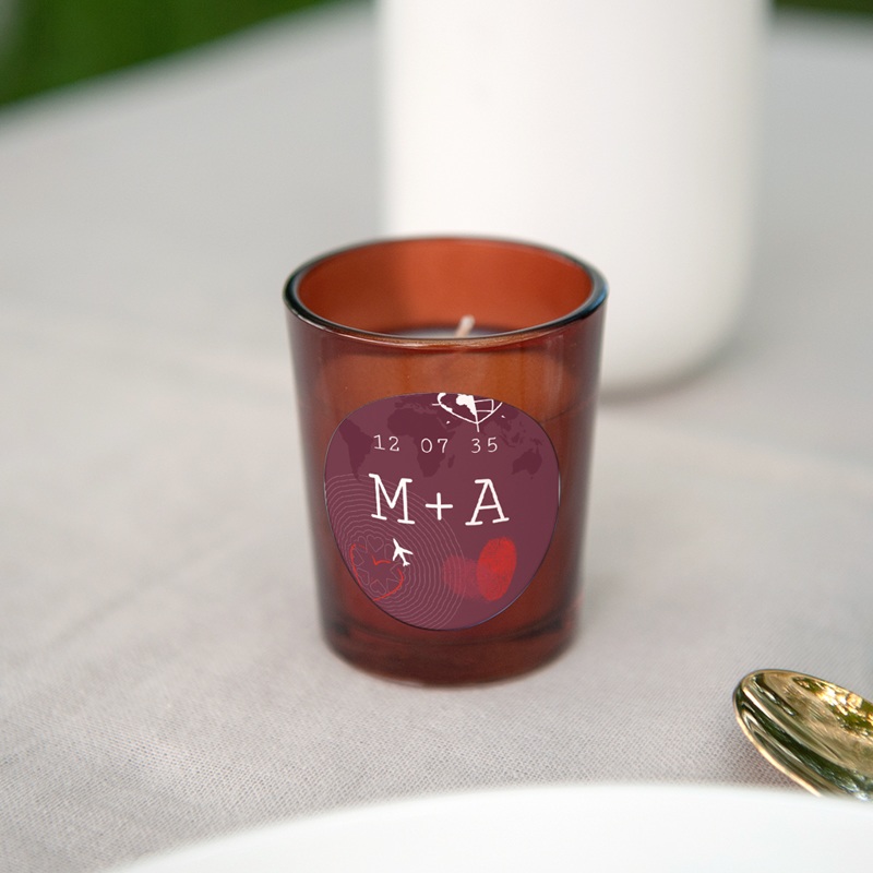 Etiquette enveloppes mariage Passeport pour l&rsquo;Amour gratuit