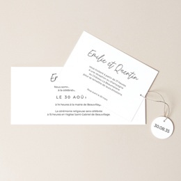 Faire-part de mariage Calligraphie pas cher