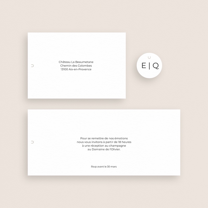 Faire-part de mariage Calligraphie