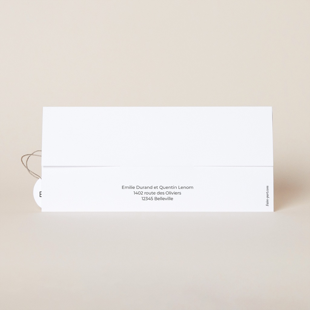 Faire-part de mariage Calligraphie