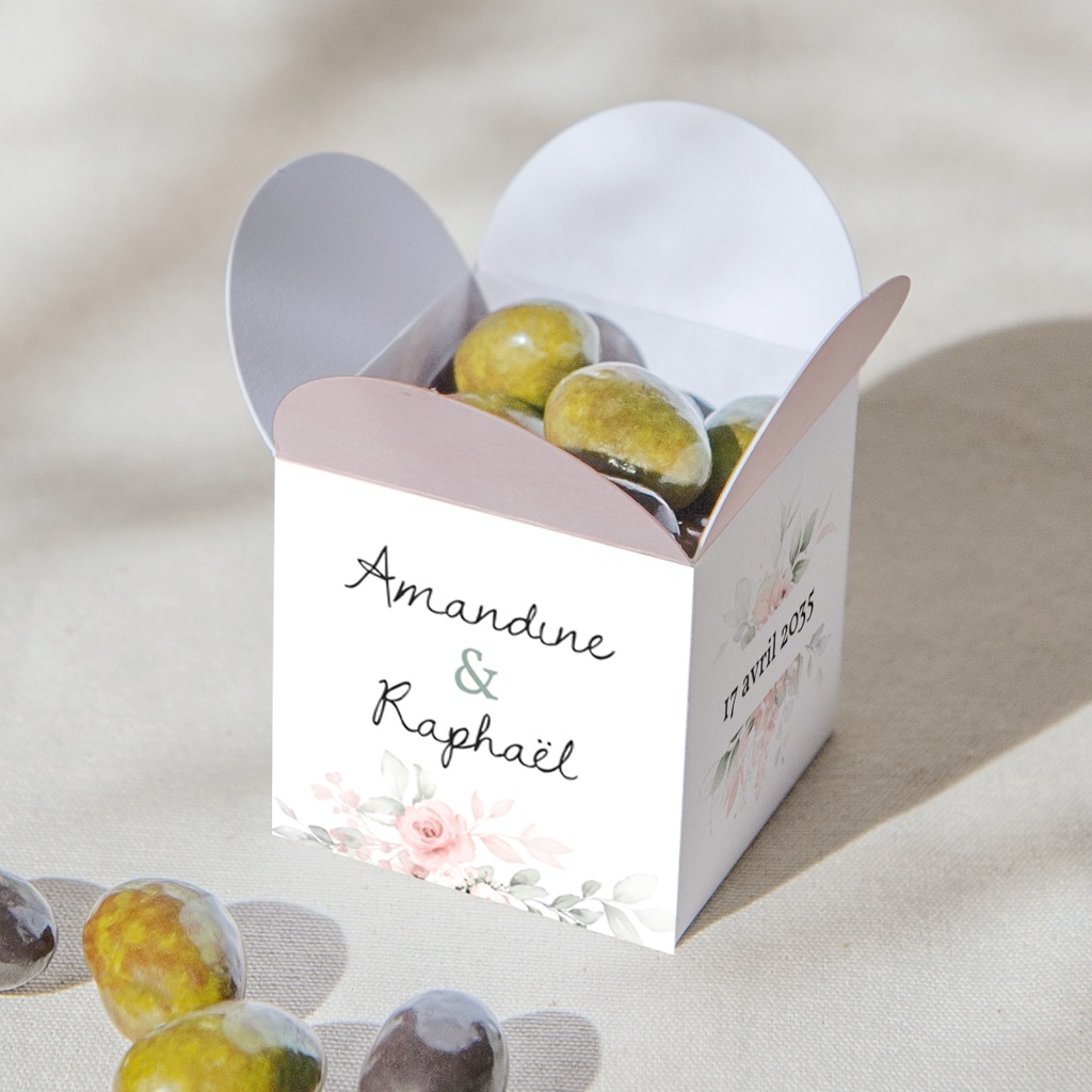 Boites &agrave; drag&eacute;es La Roseraie