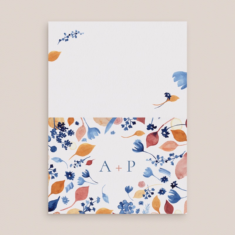 Marque-place mariage Watercolor Romance pas cher