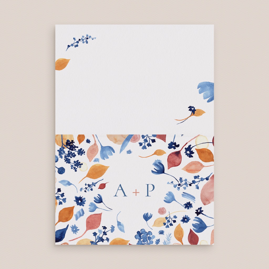 Marque-place mariage Watercolor Romance pas cher