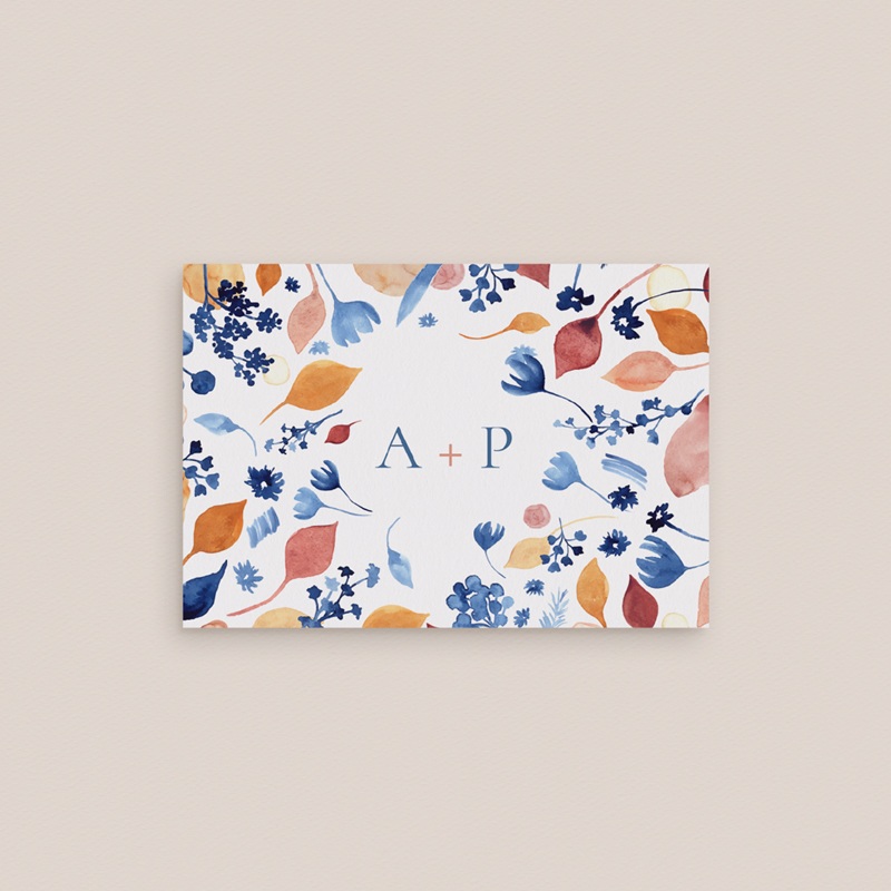 Marque-place mariage Watercolor Romance