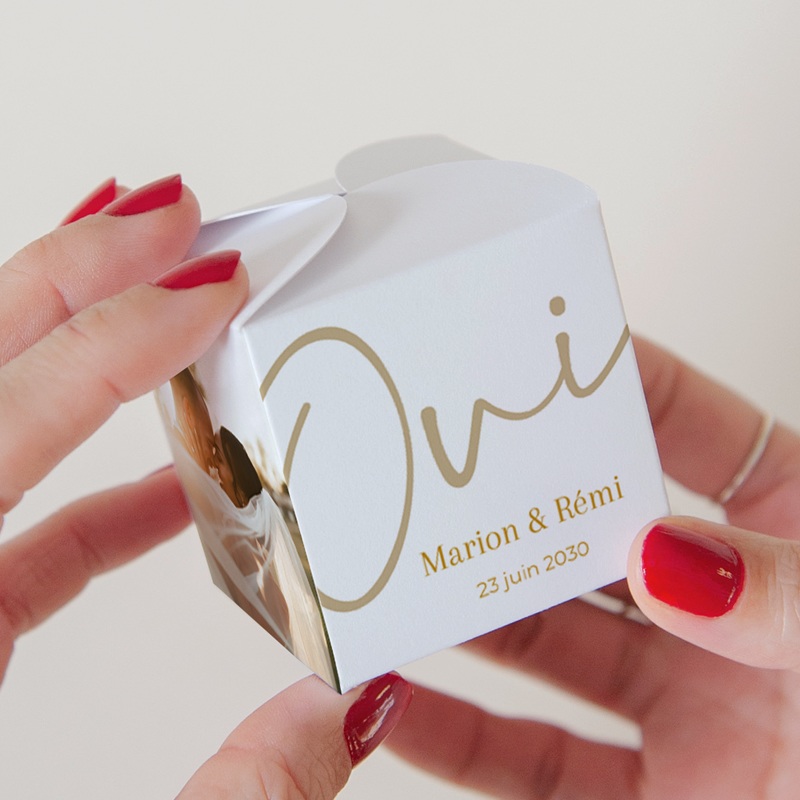 Bo&icirc;te &agrave; drag&eacute;es mariage &Eacute;clat de Oui pas cher