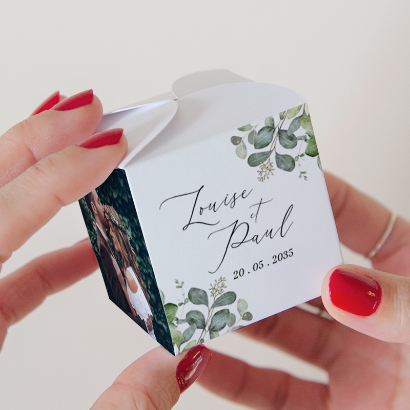 Bo&icirc;te &agrave; drag&eacute;es mariage Alliance V&eacute;g&eacute;tale pas cher