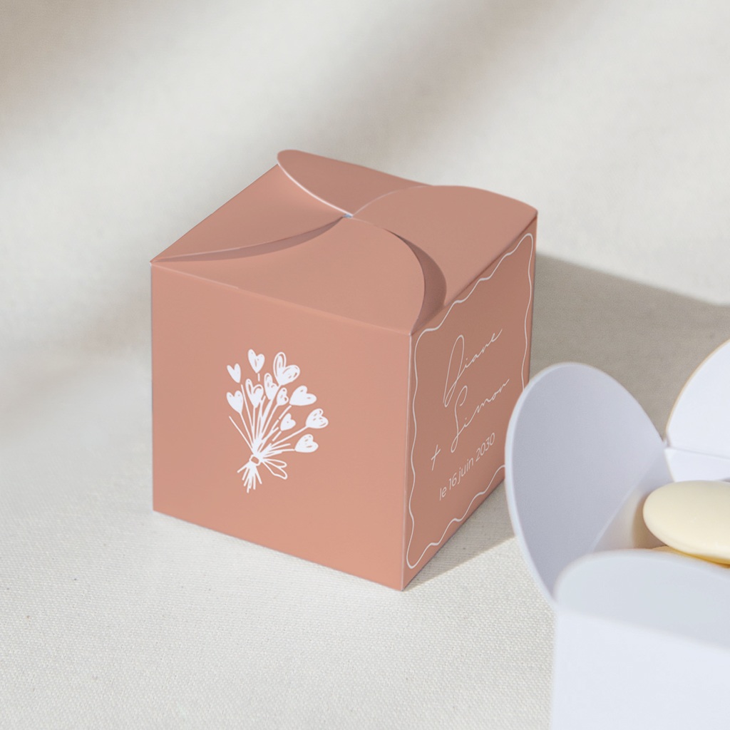 Bo&icirc;te &agrave; drag&eacute;es mariage Ondulations gratuit