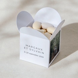 Bo&icirc;te &agrave; drag&eacute;es mariage Typographie