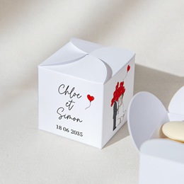 Bo&icirc;te &agrave; drag&eacute;es mariage Emport&eacute;s par l&rsquo;Amour gratuit
