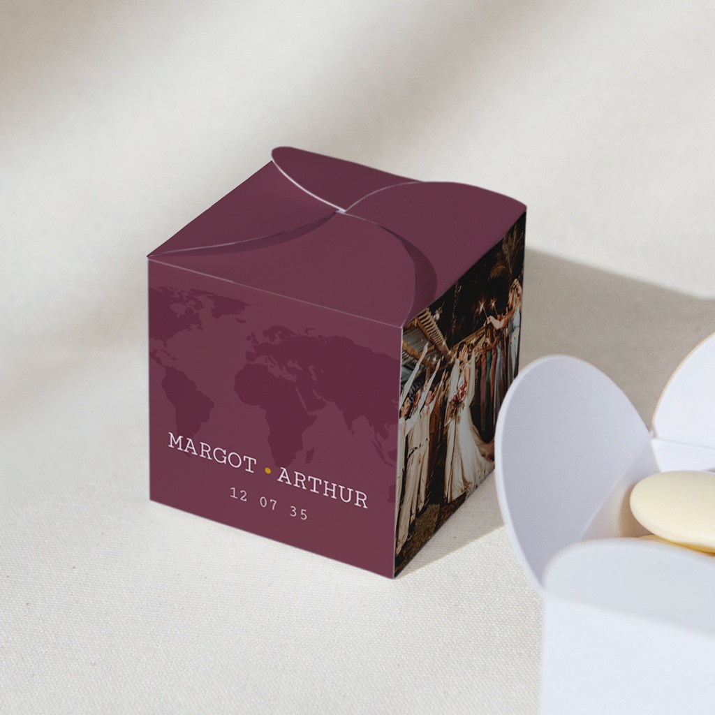 Bo&icirc;te &agrave; drag&eacute;es mariage Passeport pour l&rsquo;Amour gratuit