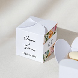 Bo&icirc;te &agrave; drag&eacute;es mariage Pastel Bloom gratuit