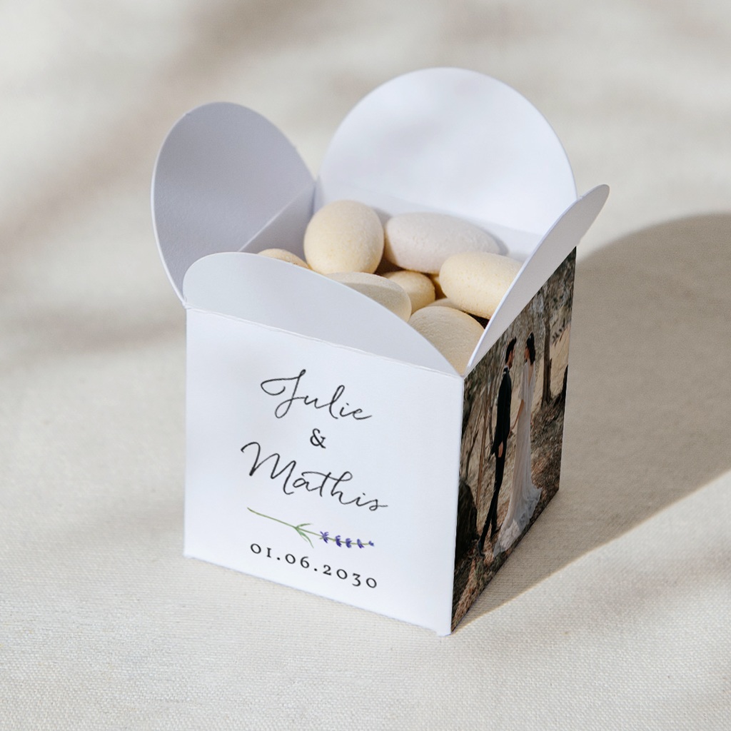 Bo&icirc;te &agrave; drag&eacute;es mariage Union Proven&ccedil;ale
