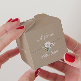 Bo&icirc;te &agrave; drag&eacute;es mariage Champ&ecirc;tre Romantique pas cher