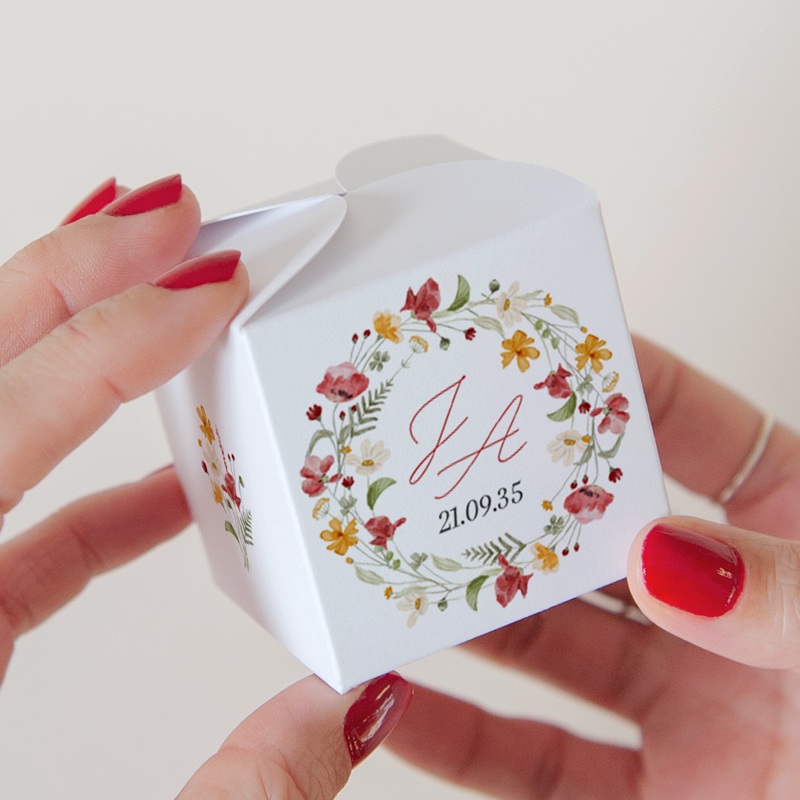 Bo&icirc;te &agrave; drag&eacute;es mariage &Eacute;closion d'Amour pas cher
