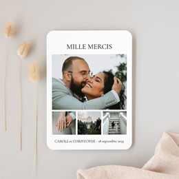 Carte de remerciement mariage Notre Plus Belle Parenth&egrave;se