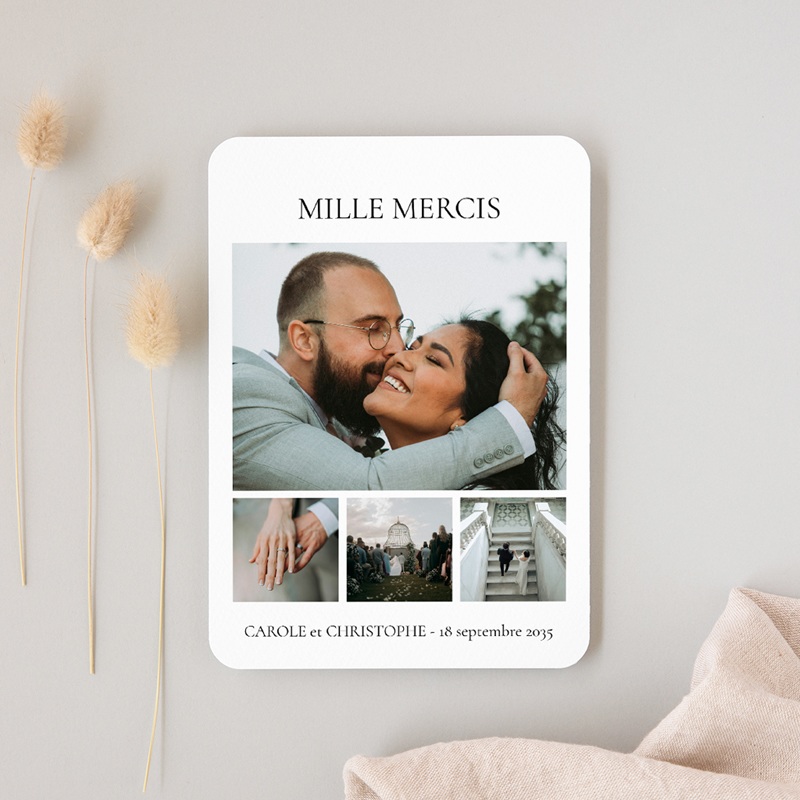 Carte de remerciement mariage Notre Plus Belle Parenth&egrave;se