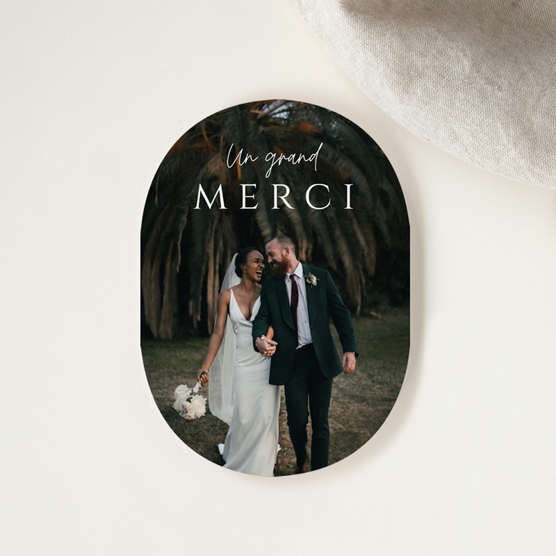 Carte de remerciement mariage Un Instant d'&Eacute;ternit&eacute;