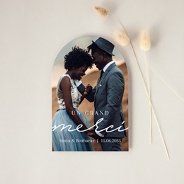 Carte de remerciement mariage Le Plus Beau Clich&eacute;