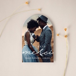 Carte de remerciement mariage Le Plus Beau Clich&eacute; gratuit