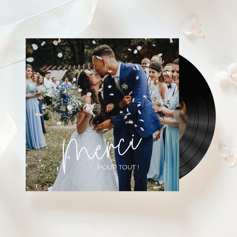 Carte de remerciement mariage Nos Plus Belles Images