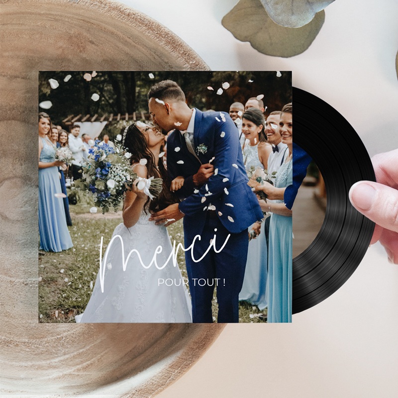 Carte de remerciement mariage Nos Plus Belles Images