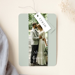 Carte de remerciement mariage &Eacute;motion