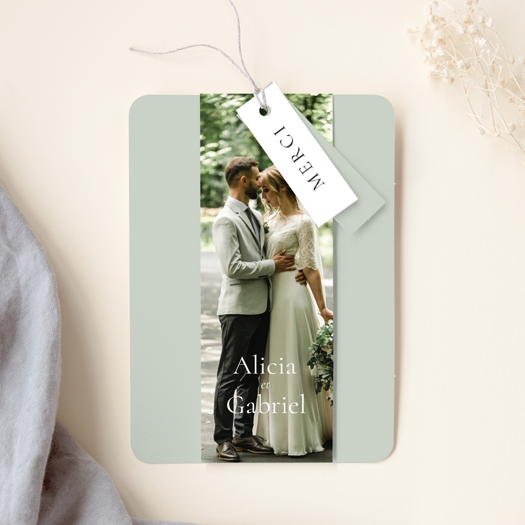 Carte de remerciement mariage &Eacute;motion