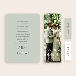 Carte de remerciement mariage &Eacute;motion