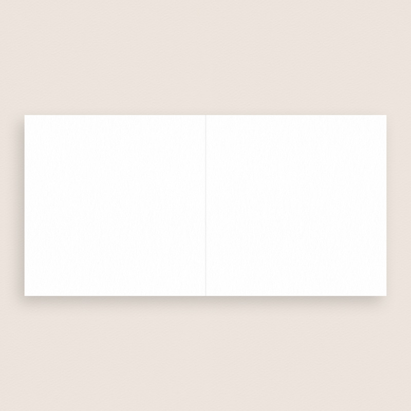 Carte de remerciement mariage Libre Cr&eacute;ation, Carr&eacute;, Double Volet