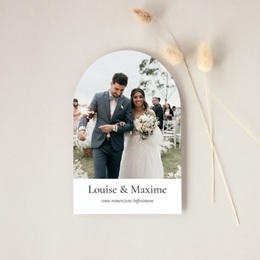 Carte de remerciement mariage Un Chapitre de Plus