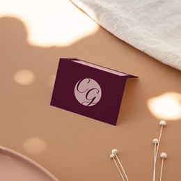 Marque-place mariage Symbiose