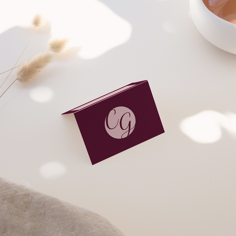 Marque-place mariage Symbiose