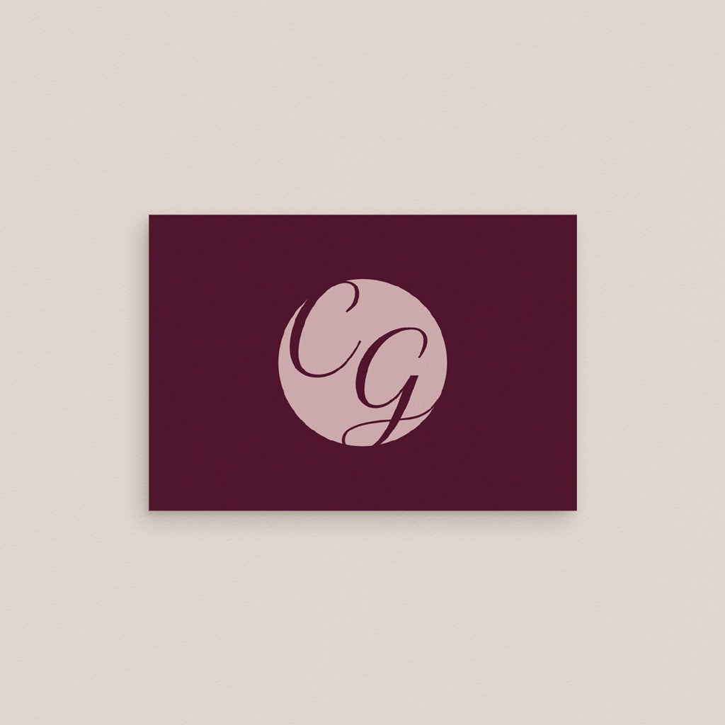Marque-place mariage Symbiose